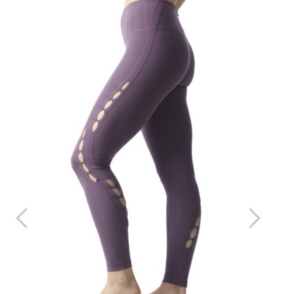 Yogalicious Pants - Yogalicious Cut Out Leggings Purple